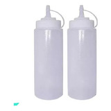 10 Botellas Dispensadora Mostacero Salsero Aderezos 500 Ml 