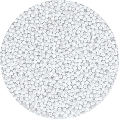 Perlas Baby Mini Color Blanco 1mm Decoración Repostería | MercadoLibre