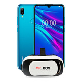 Celular Huawei Y6 2019 3gb Ram 64gb Rom Azul Zafiro Nuevo + Lentes Vr Box De Regalo