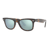 Ray Ban Rb2140 902/30 Wayfarer Plata Espejo Carey Original