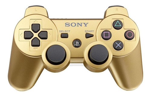 Controle Joystick Sem Fio Sony Playstation Dualshock 3 Gold