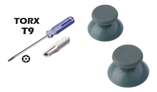 Desarmador T9 Torx 9 + 2 Capuchon Gris Para Control Xbox 360