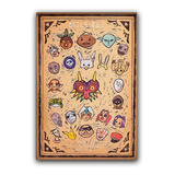 Poster Mapa Zelda Hyrule 48x33 Ocarina Of Time The Legend Of