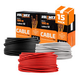 15 Cajas Cable Electrico Calibre 12 100m Cada Una 