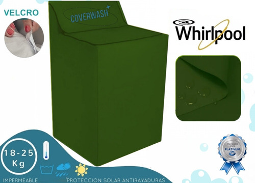 Cubre Lavadora Whirlpool 20 Kilos /felpa Tablero Militar