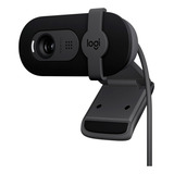 Logitech Brio 100 Webcam Full Hd 1080p Tapa Rightlight 2 Color Negro