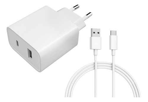 Carregador Xiaomi Turbo 33w Duas Saídas + Cabo Usb C 120w