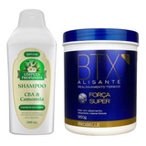 Botox Probelle Força Super 950g+shampoo Anti-resíduo Limpeza