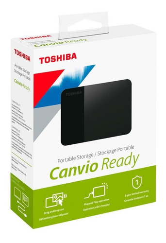 Hd Externo Toshiba Canvio Basics 2tb Hdtb420xk3aa Preto