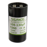 Sigandg 108-130 Mfd 110-125 Vca Condensador De Arranque Redo