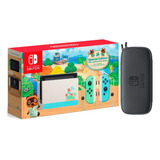 Consola Nintendo Switch Ed. Animal Crossing + Estuche