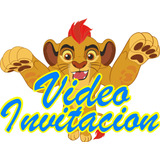 Tarjeta Video Invitacion Bautizo Rey Leon Animado 