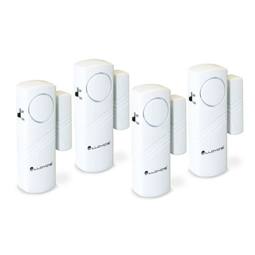 Sistema De 4 Alarmas Sensor Magnético Para Puerta Y Ventana