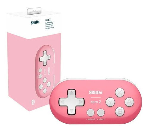 Gamepad 8bitdo Zero 2 Bluetooth Nintendo Switch Pc Color Rosa