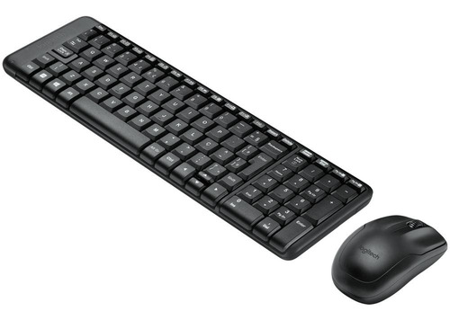 Kit Teclado E Mouse Sem Fio Logitech Usb Abnt2 Mk220 Wireles