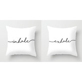 2 Almohadones Inhale Exhale Hermosos