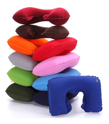 Almohada Inflable Para El Cuello Relajante Ideal Para Viaje