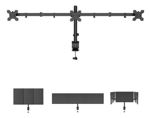 Suporte Giratório Para Monitor De Três Telas Para Computador