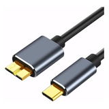 Cable Usb Tipo C A Micro Usb B Para Disco Duro Externo 3.0