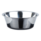 Comedero Cazuela Perro Gato Acero Inox Antideslizante N°2 Color Acero Inoxidable