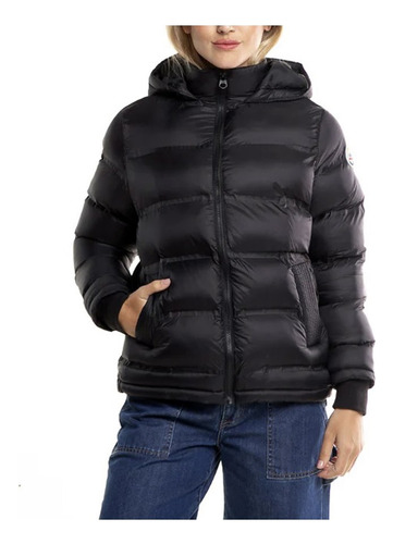 Rusty Pop Scene Puffer Coat Ld Campera Mujer