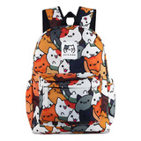 Totoro Mochilas Mujer Hombre  Escolares Viaje Para Laptop Impermeable Anime Juego Gato Profesor