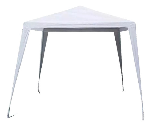 Gazebo Impermeable De Rafia T-design 2.40x2.40 Color Blanco Ideal Jardín O Camping