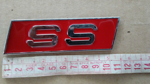 Emblema Logo Ss Ford Fiesta Ka Aveo Corsa Palio Rojo 11cm Foto 7