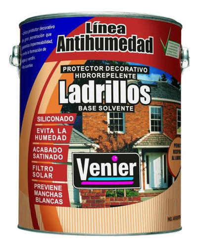 Ladrillos Venier 4 Lts/ Protección De Superficie Color Natural