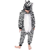 Pijama Kigurumi Importado 2820 Cebra Infantil De 1.10 A 1.40