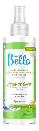 Loção Hidratante Pós-depilação Água Coco Depil Bella 300ml