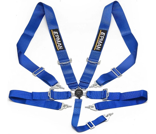 Cinto Cinturon Competicion 5 Puntas (no Fia) Azul Epman