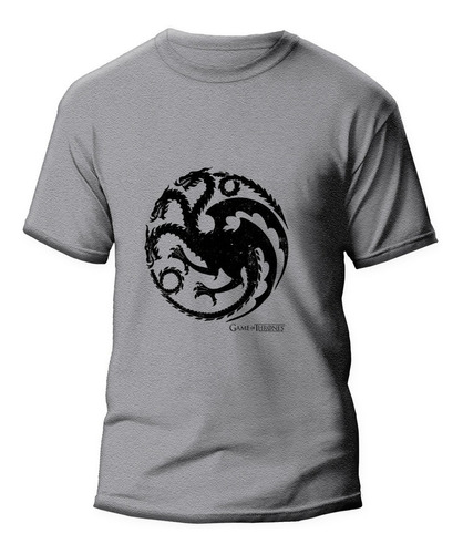 Remera Algodón Premium Targaryen Game Of Thrones Dtg - 92