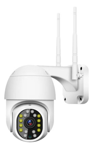 Camara Seguridad Ip Wifi Exterior Qp Modelo A9 Color Blanco