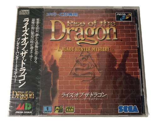 Sega Mega-cd - Rise Of The Dragon Japonês Lacrado Novo