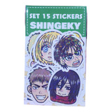 Set De Stickers Shingeky No Kyojin Holograficos Kawaii