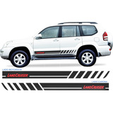 Toyota Land Cruiser Prado Adesivos Lateral Par 2004 A 2009