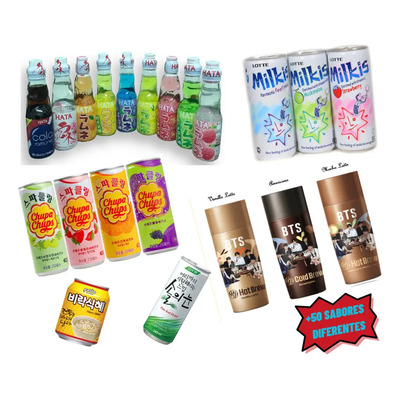10 Bebidas Exoticas Asiatica Japonesa Coreana Surtido Ramune | Envío gratis