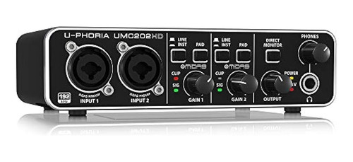 Behringer U-phoria Umc202hd, 2 Canales