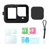 Funda Silicona Para Gopro Hero 11 + Vidrios Protectores