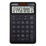 Calculadora De Mesa De 12 Dígitos Maxwell Mx-3 Color Negro