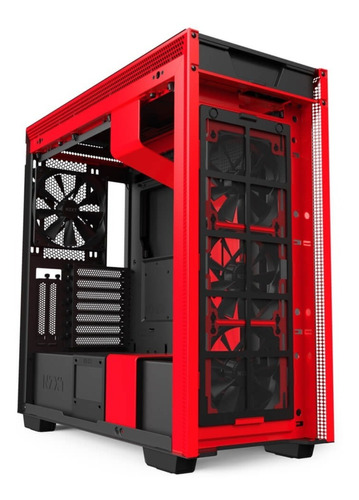 Gabinete Gamer Nzxt H710i Negro-rojo Mid Tower Mini Itx Matx