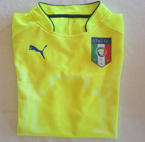 Jersey Puma Italia Portero Visita 2015 Original - Niño