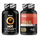 Hot 60 Caps Termogênico + Zma 120 Caps Growth Supplements