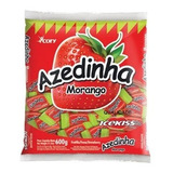 Bala Mastigável Azedinha Morango 600g