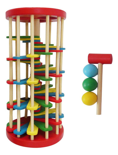 Pound Roll-juguetes De Rampa Montessori, Colores Educativos,