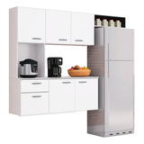 Cocina Superior 6 Puertas Compacto Isis Blanco