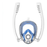 Careta Full Face Doble Snorkel Azul/blanco Cgp06-01-01