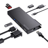 Adaptador Usb 3.0 A Hdmi Vga Wavlink Dock Para Mac, Windows