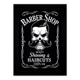 Quadro Decorativo Grande Barber Shop Barbearia Corte Máquina